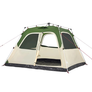 vidaXL Family Tent Dome 6-Person Green Quick Release