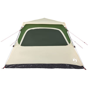 vidaXL Family Tent Dome 6-Person Green Quick Release