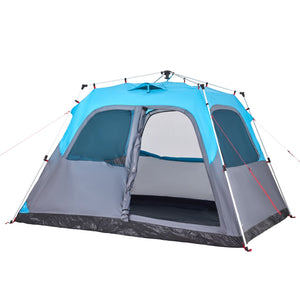 vidaXL Family Tent Dome 6-Person Blue Quick Release