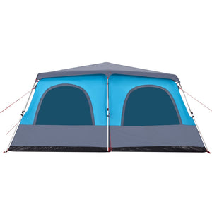 vidaXL Family Tent Dome 8-Person Blue Quick Release