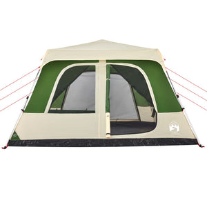 vidaXL Family Tent Dome 10-Person Green Quick Release