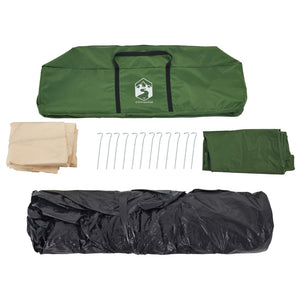 vidaXL Family Tent Dome 10-Person Green Quick Release