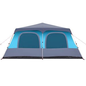 vidaXL Family Tent Dome 10-Person Blue Quick Release