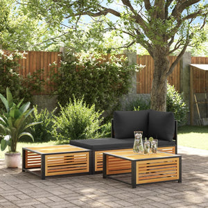 vidaXL Garden Table 68x68x30 cm Solid Wood Acacia