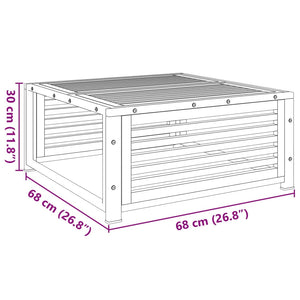 vidaXL Garden Table 68x68x30 cm Solid Wood Acacia