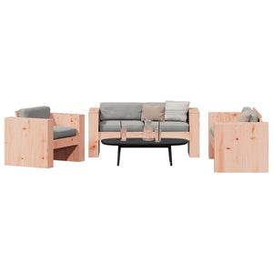 vidaXL 2 Piece Garden Lounge Set Solid Wood Douglas