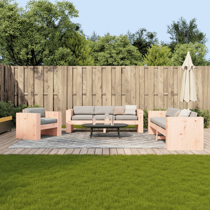 vidaXL 2 Piece Garden Lounge Set Solid Wood Douglas