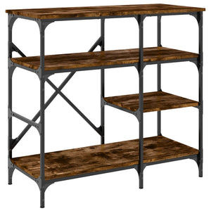 vidaXL Baker's Rack Smoked Oak 90x40x84 cm Engineered Wood and Metal