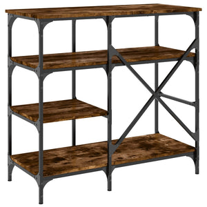 vidaXL Baker's Rack Smoked Oak 90x40x84 cm Engineered Wood and Metal