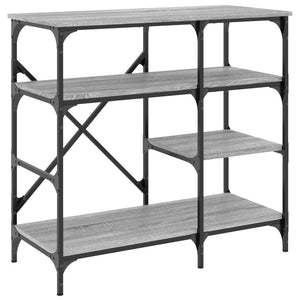 vidaXL Baker's Rack Grey Sonoma 90x40x84 cm Engineered Wood and Metal