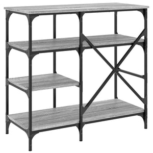 vidaXL Baker's Rack Grey Sonoma 90x40x84 cm Engineered Wood and Metal