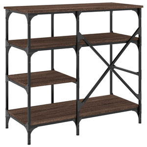 vidaXL Baker's Rack Brown Oak 90x40x84 cm Engineered Wood and Metal