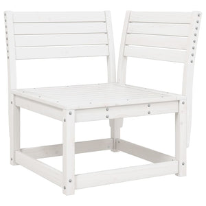 vidaXL 4 Piece Garden Lounge Set White Solid Wood Pine