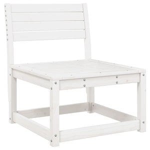 vidaXL 4 Piece Garden Lounge Set White Solid Wood Pine