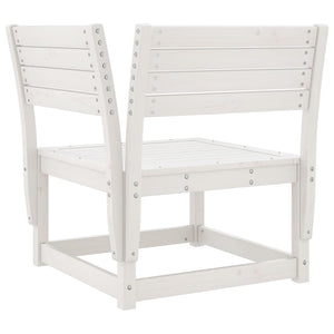 vidaXL 5 Piece Garden Lounge Set White Solid Wood Pine