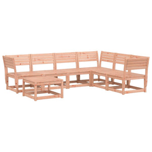 vidaXL 7 Piece Garden Lounge Set Solid Wood Douglas