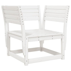 vidaXL 8 Piece Garden Lounge Set White Solid Wood Pine