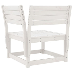 vidaXL 8 Piece Garden Lounge Set White Solid Wood Pine