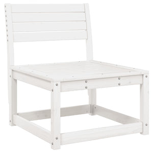 vidaXL 8 Piece Garden Lounge Set White Solid Wood Pine