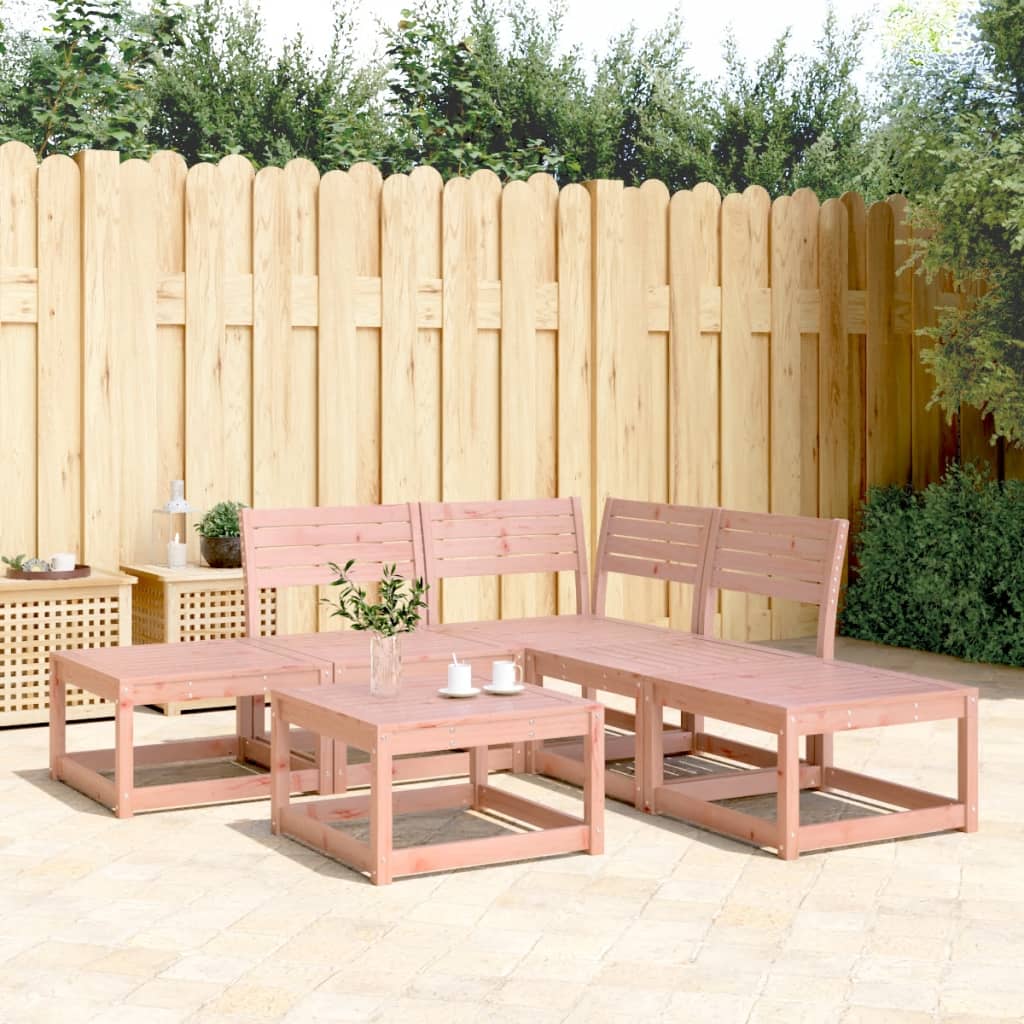 vidaXL 5 Piece Garden Sofa Set Solid Wood Douglas