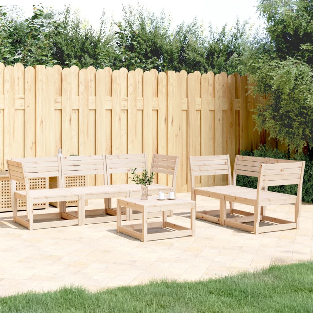 vidaXL 5 Piece Garden Sofa Set Solid Wood Pine