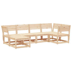 vidaXL 6 Piece Garden Sofa Set Solid Wood Pine