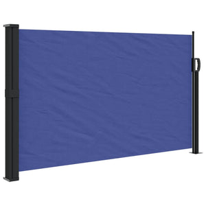 vidaXL Retractable Side Awning Blue 120x300 cm