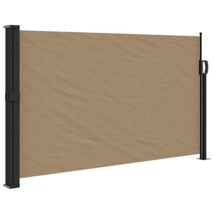 vidaXL Retractable Side Awning Taupe 120x300 cm