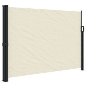 vidaXL Retractable Side Awning Cream 140x300 cm