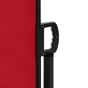 vidaXL Retractable Side Awning Red 140x300 cm