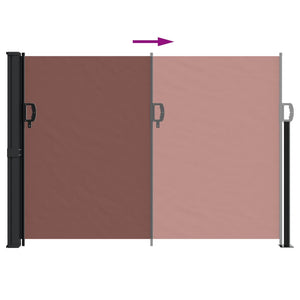 vidaXL Retractable Side Awning Brown 140x300 cm