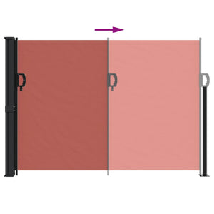 vidaXL Retractable Side Awning Terracotta 140x300 cm