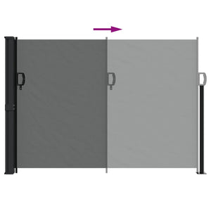 vidaXL Retractable Side Awning Anthracite 140x300 cm