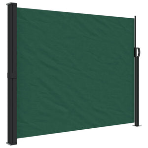 vidaXL Retractable Side Awning Dark Green 160x300 cm