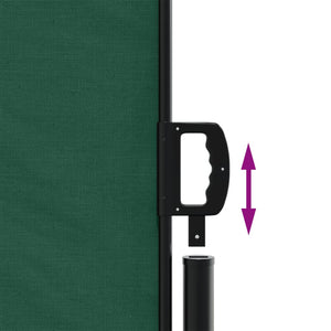 vidaXL Retractable Side Awning Dark Green 160x300 cm