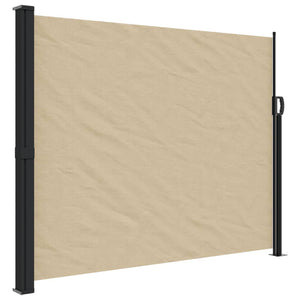 vidaXL Retractable Side Awning Beige 170x300 cm