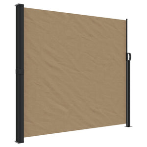 vidaXL Retractable Side Awning Taupe 180x300 cm