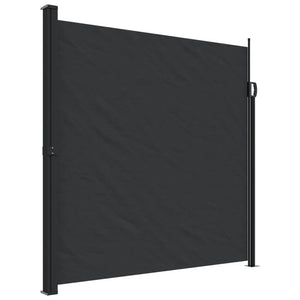 vidaXL Retractable Side Awning Black 200x300 cm