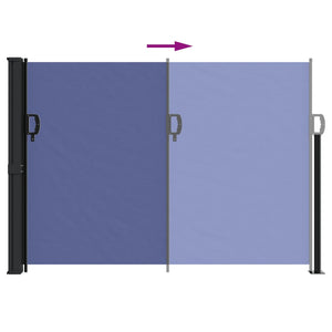 vidaXL Retractable Side Awning Blue 140x500 cm