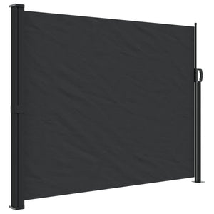 vidaXL Retractable Side Awning Black 160x500 cm