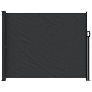 vidaXL Retractable Side Awning Black 160x500 cm