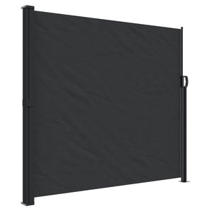 vidaXL Retractable Side Awning Black 180x500 cm