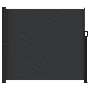 vidaXL Retractable Side Awning Black 180x500 cm