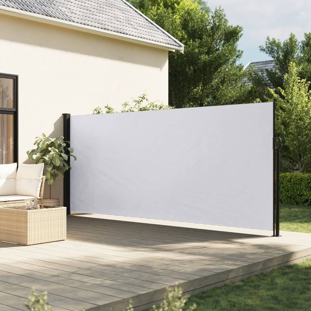 vidaXL Retractable Side Awning White 180x500 cm