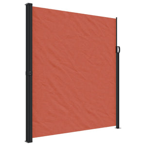 vidaXL Retractable Side Awning Terracotta 220x500 cm