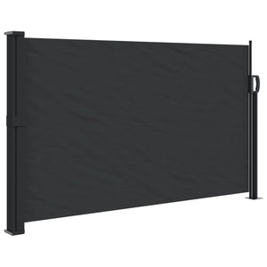 vidaXL Retractable Side Awning Black 120x600 cm