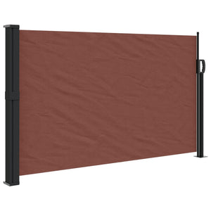 vidaXL Retractable Side Awning Brown 120x600 cm