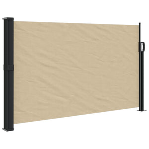 vidaXL Retractable Side Awning Beige 120x600 cm