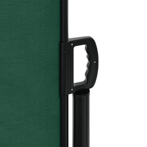 vidaXL Retractable Side Awning Dark Green 140x600 cm