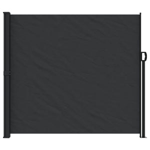 vidaXL Retractable Side Awning Black 180x600 cm